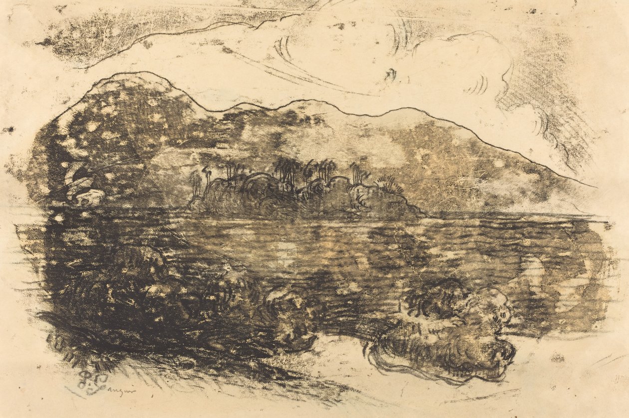 Tahiti Sahili [rekto] by Paul Gauguin
