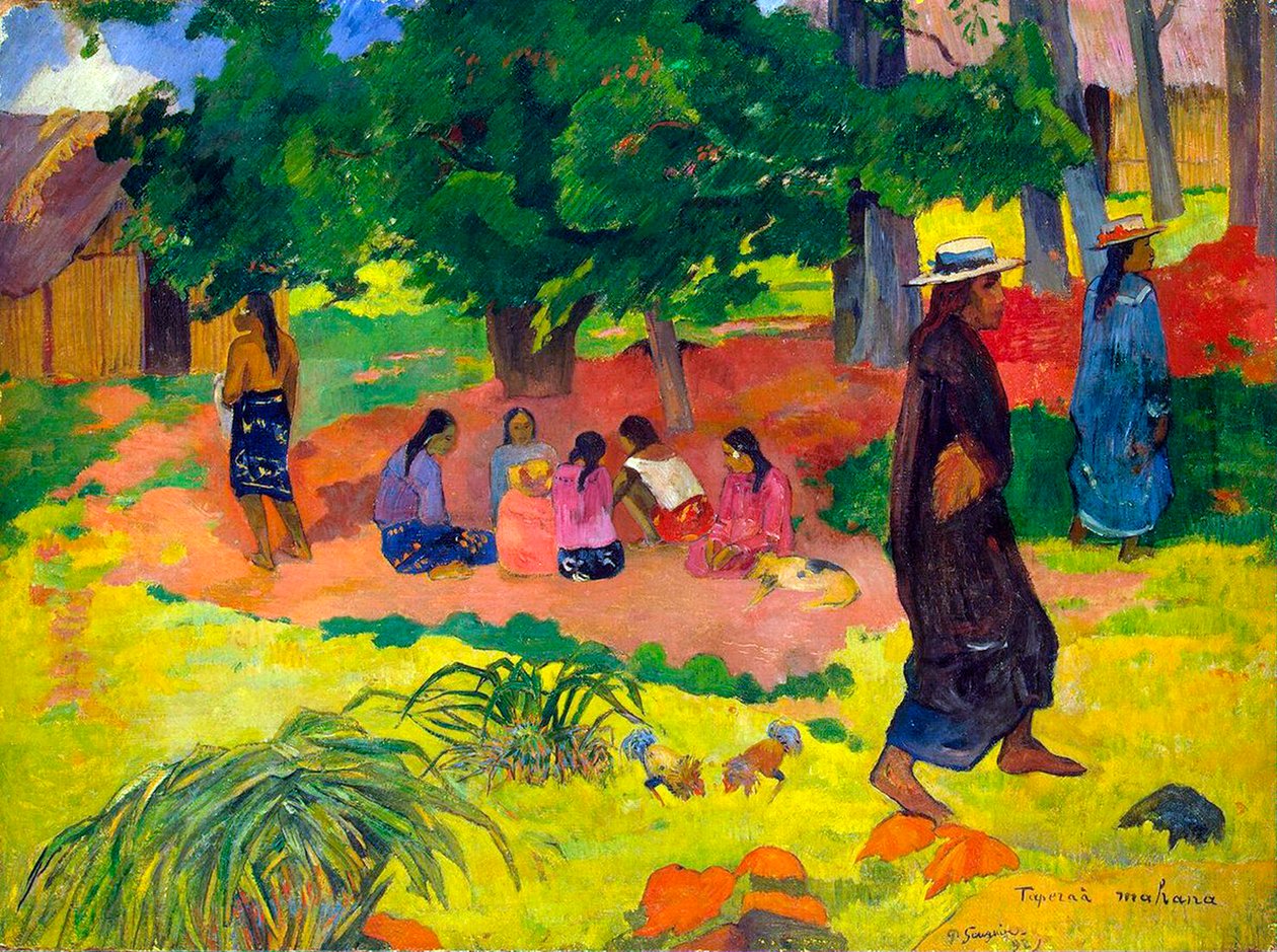 Taperaa Mahana, Öğleden Sonra, 1892. by Paul Gauguin