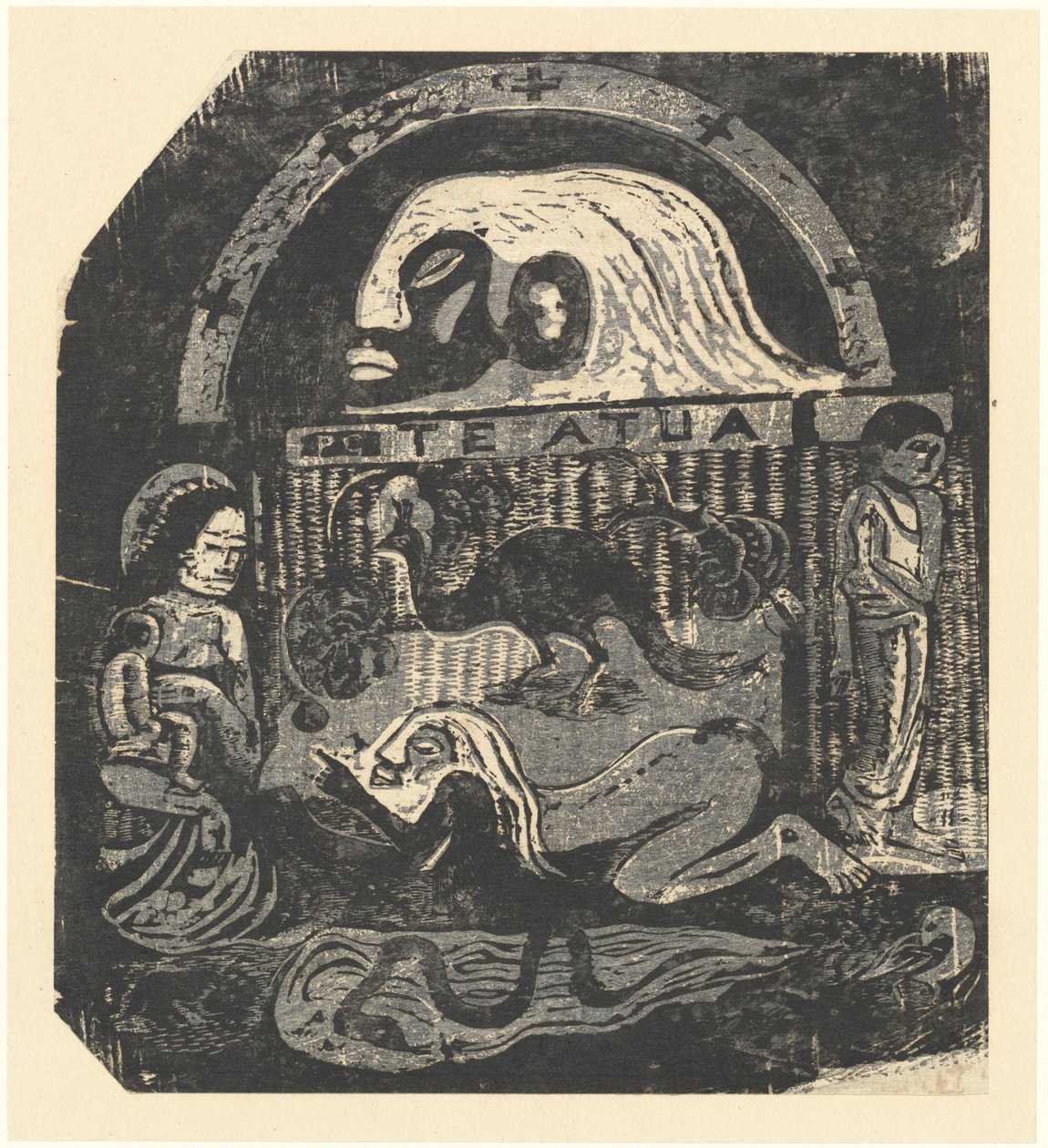 Te Atua (Tanrılar) Küçük Tabak by Paul Gauguin