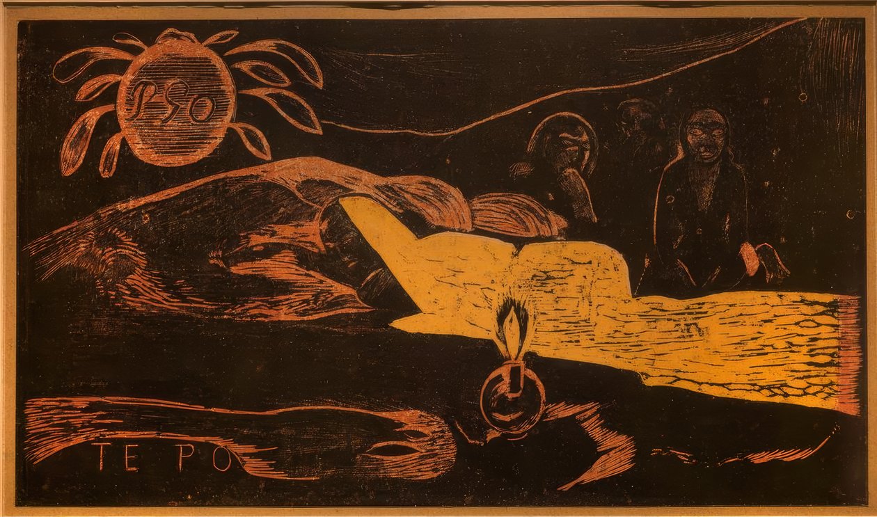 Te Po (Büyük Gece) by Paul Gauguin