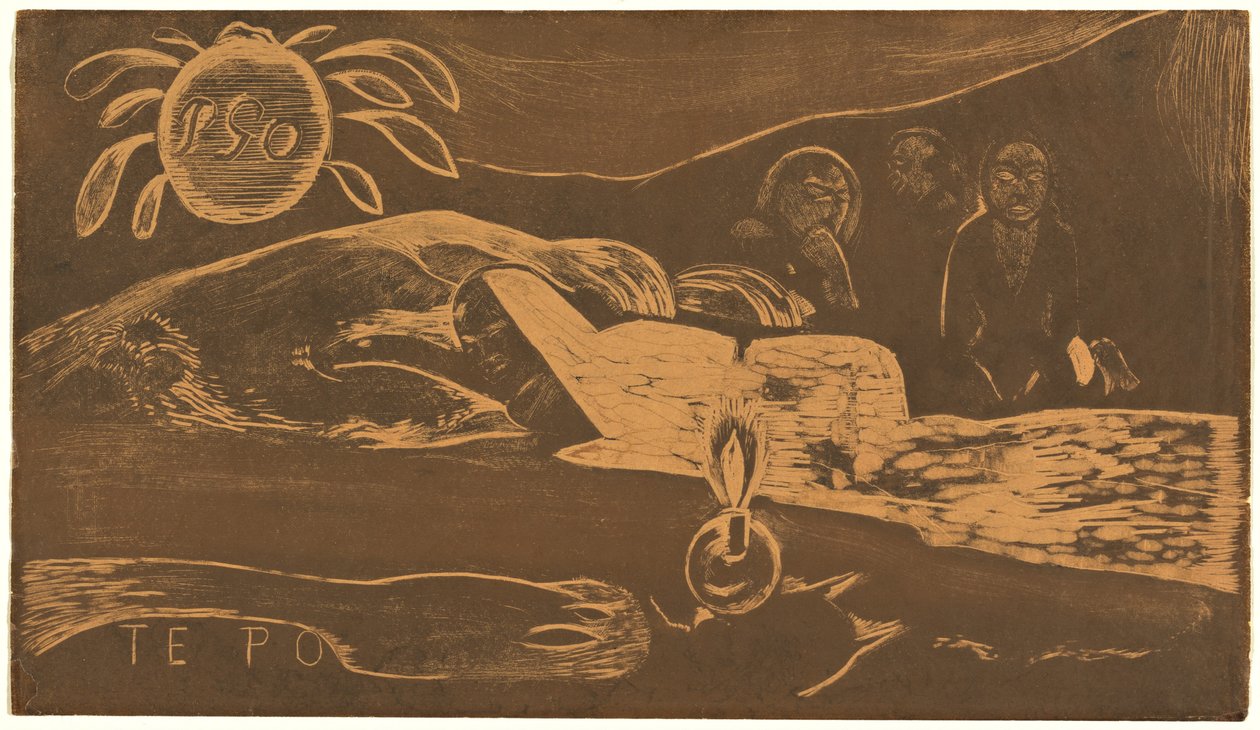 Te Po (Uzun Gece) by Paul Gauguin