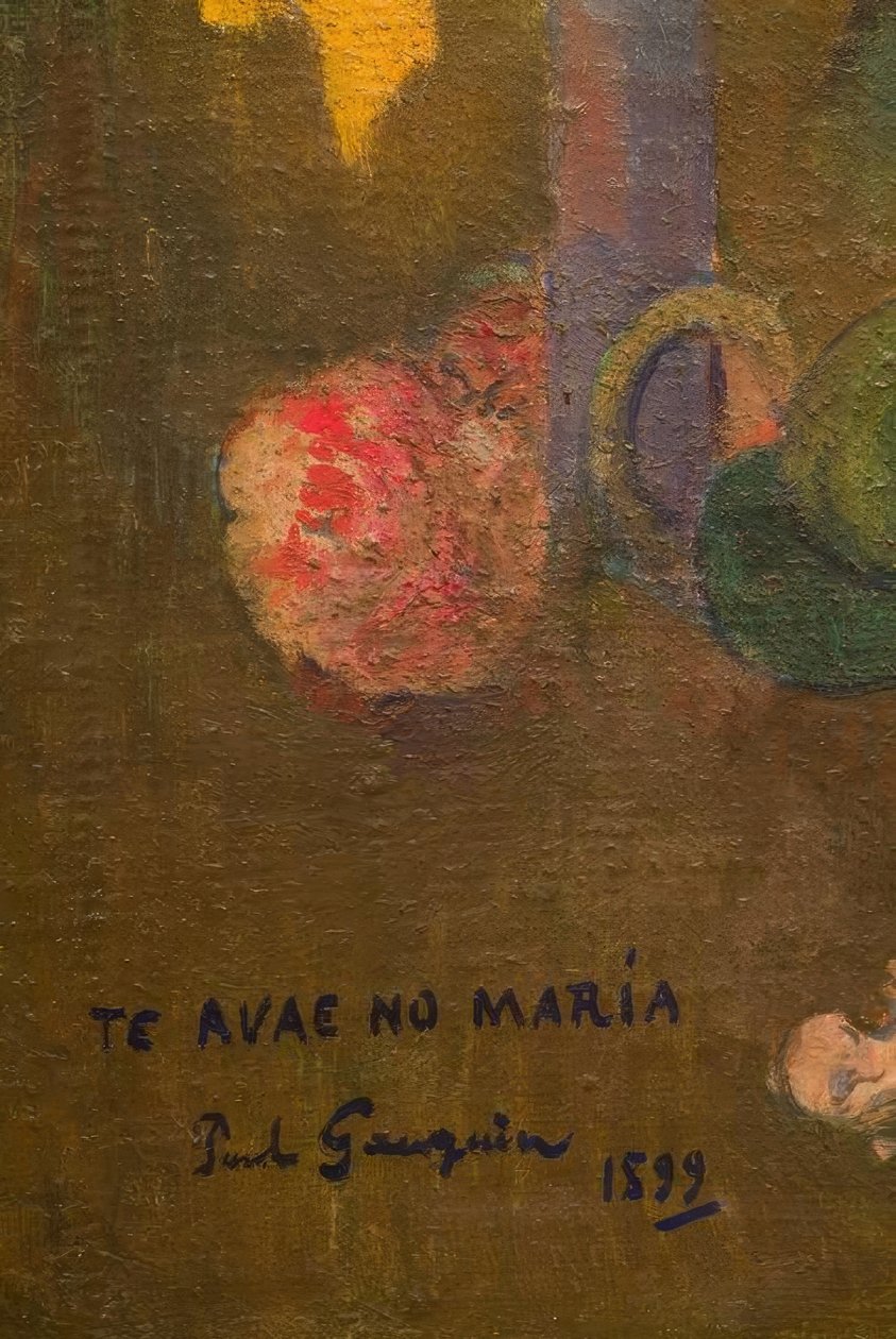 Te avae no Maria by Paul Gauguin