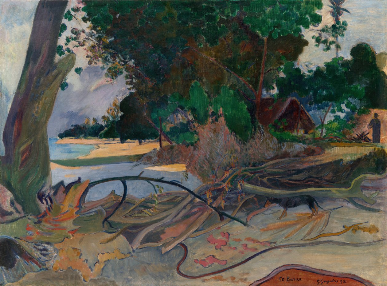 Te burao Ebegümeci Ağacı, 1892. by Paul Gauguin