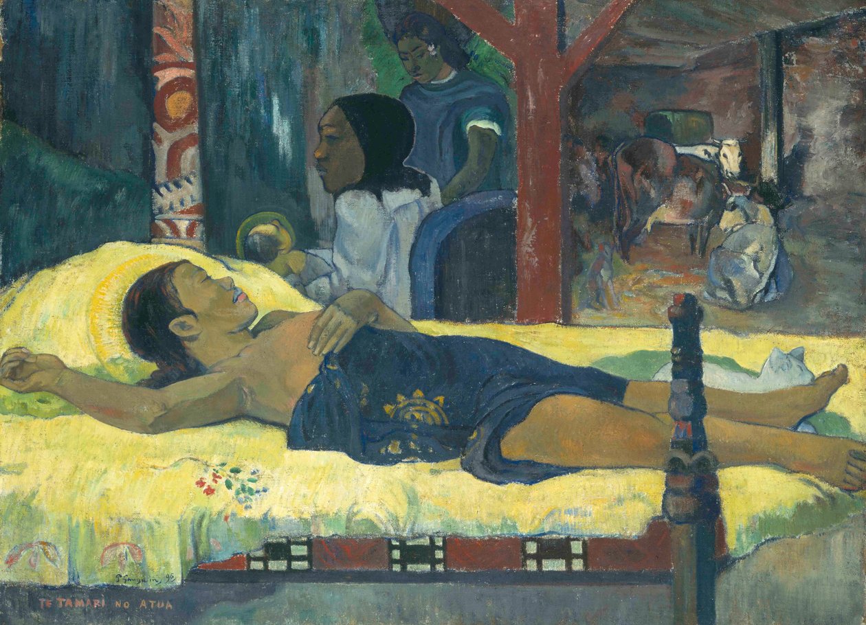 Tanrı'nın Çocuğunun Doğuşu, 1896. by Paul Gauguin
