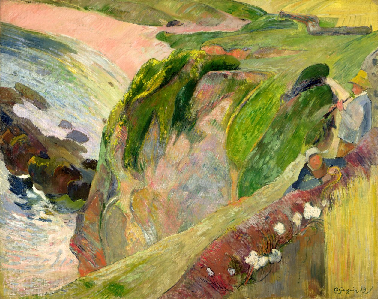 Uçurumdaki Flageolet Oyuncusu by Paul Gauguin