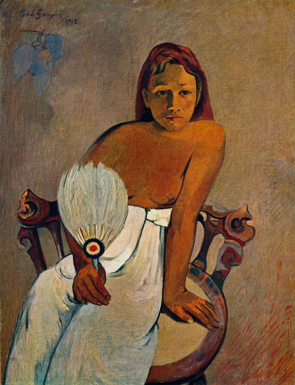 Yelpazeli Kız, 1902 by Paul Gauguin