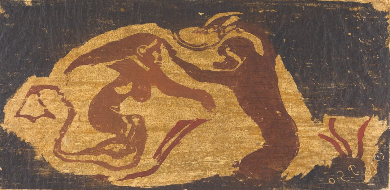 Deniz Kızı ve Maymun. by Paul Gauguin