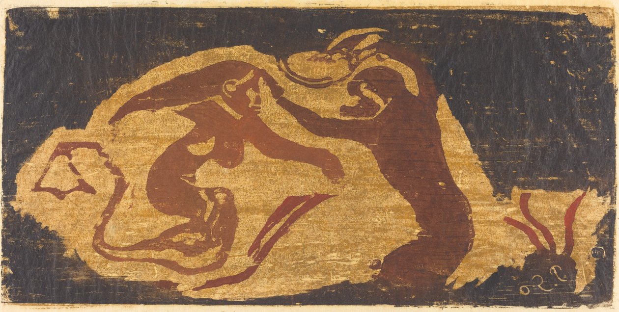 Deniz Kızı ve Maymun by Paul Gauguin