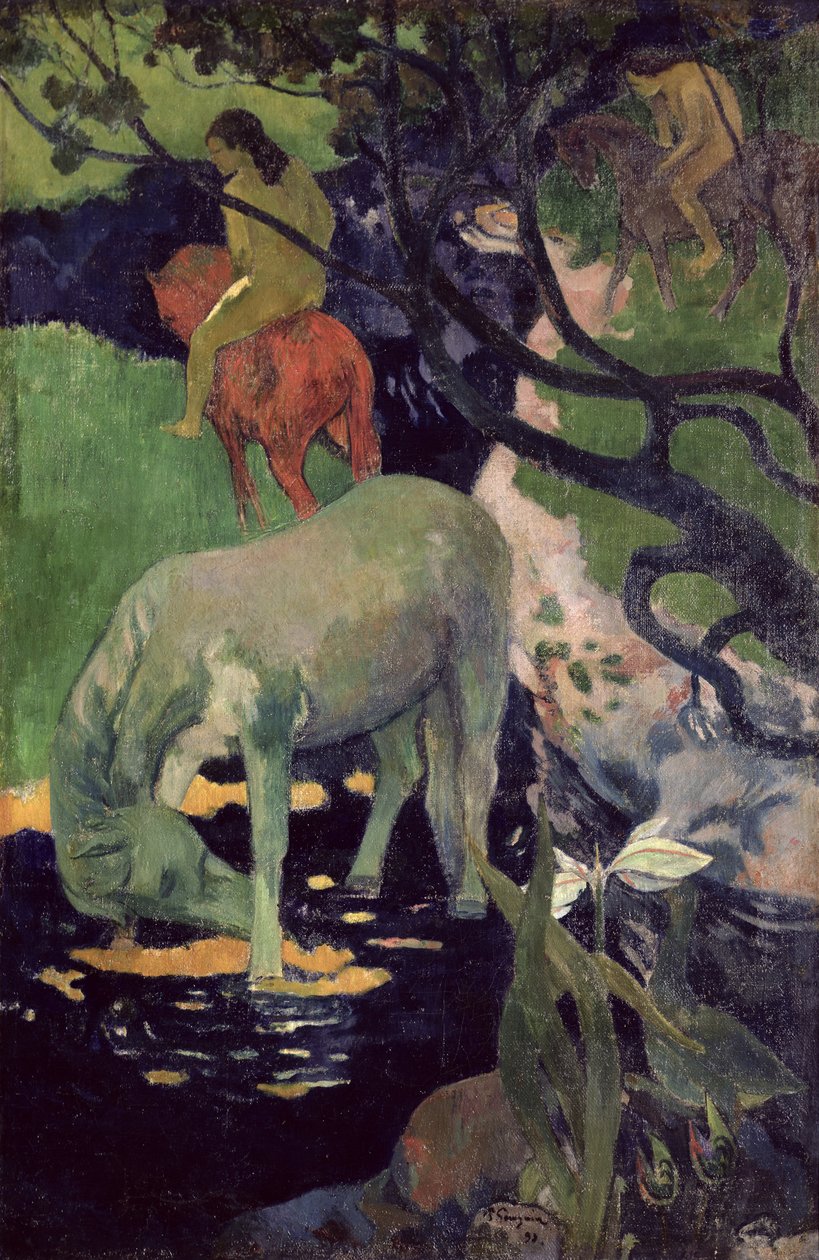 Beyaz At, 1898 by Paul Gauguin