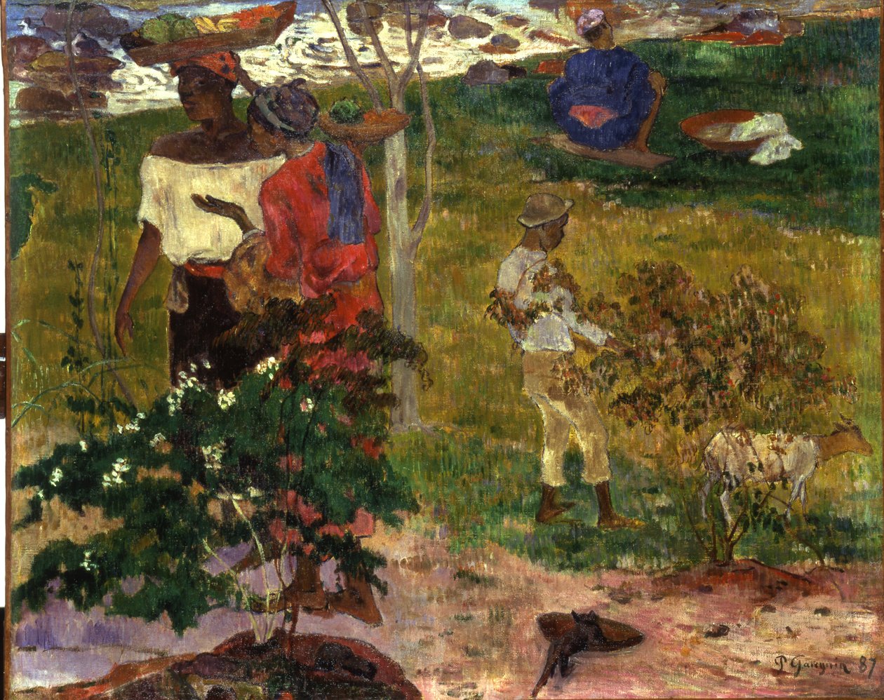 Güncel Konuşma, 1887 by Paul Gauguin