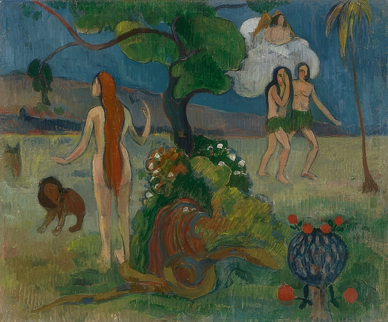 Cennet kaybetti (?). 1890 civarında by Paul Gauguin