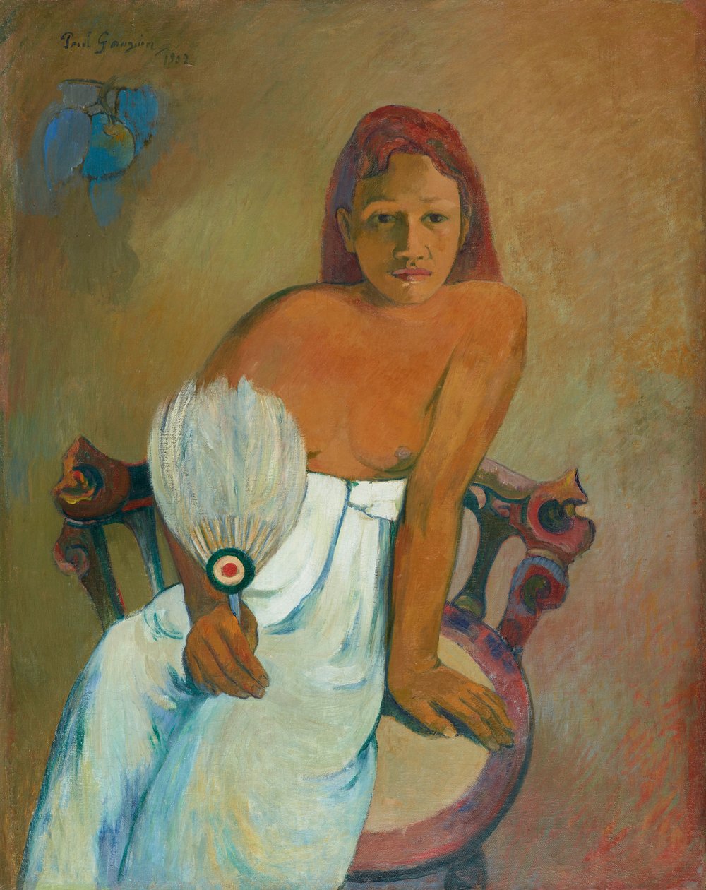Hayranı olan kadın. by Paul Gauguin