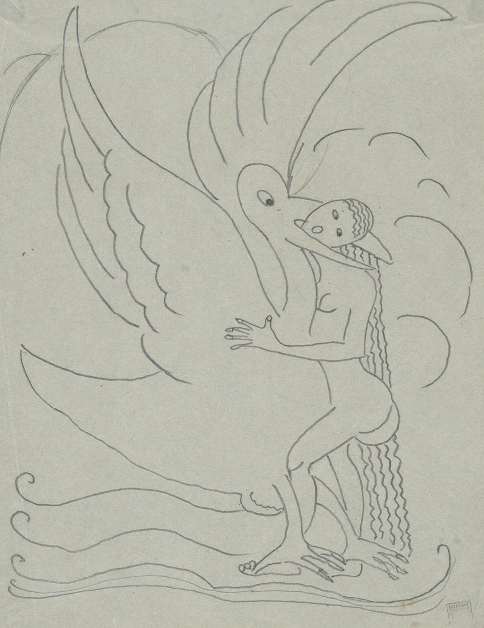 Leda ve Kuğu by Paul Gaulois