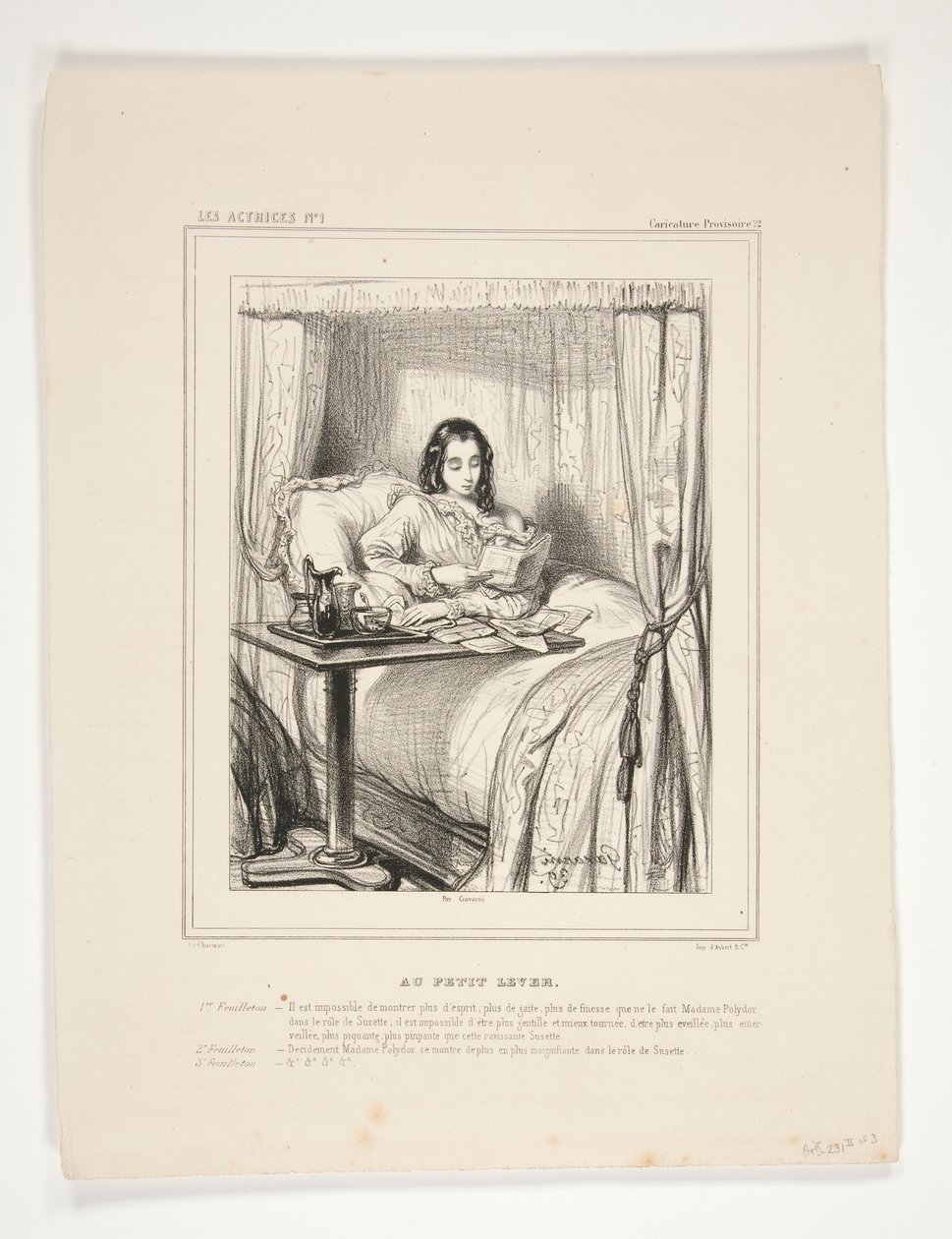 1-er Feuilleton by Paul Gavarni