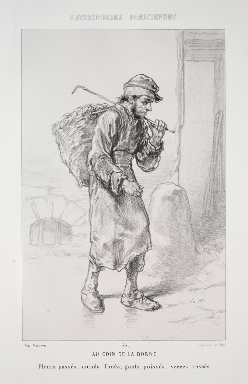 Terminalin Köşesinde. by Paul Gavarni