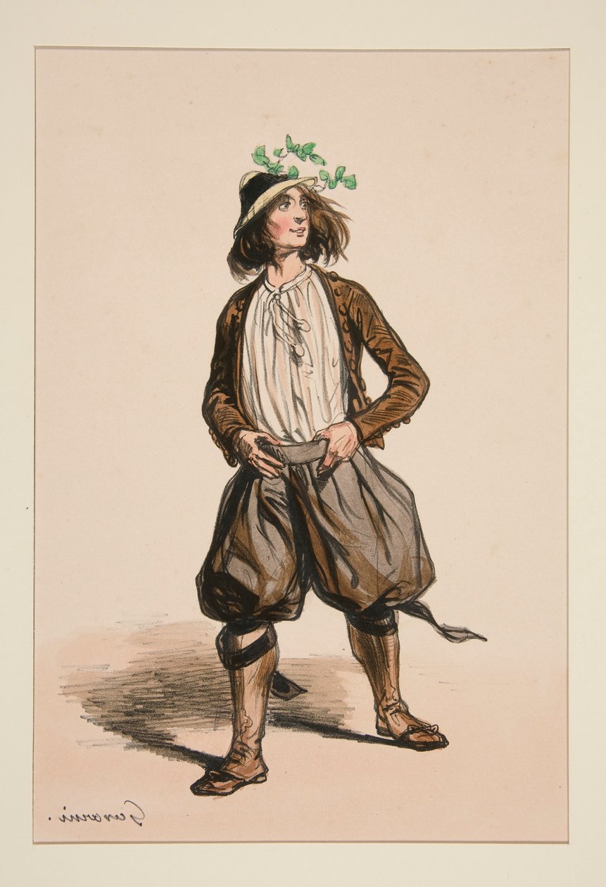 KEÇİ ÇOBANI. Hasır Şapka. by Paul Gavarni