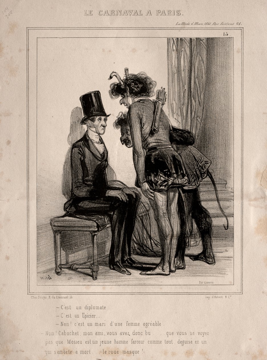 Karnaval, 1841. by Paul Gavarni