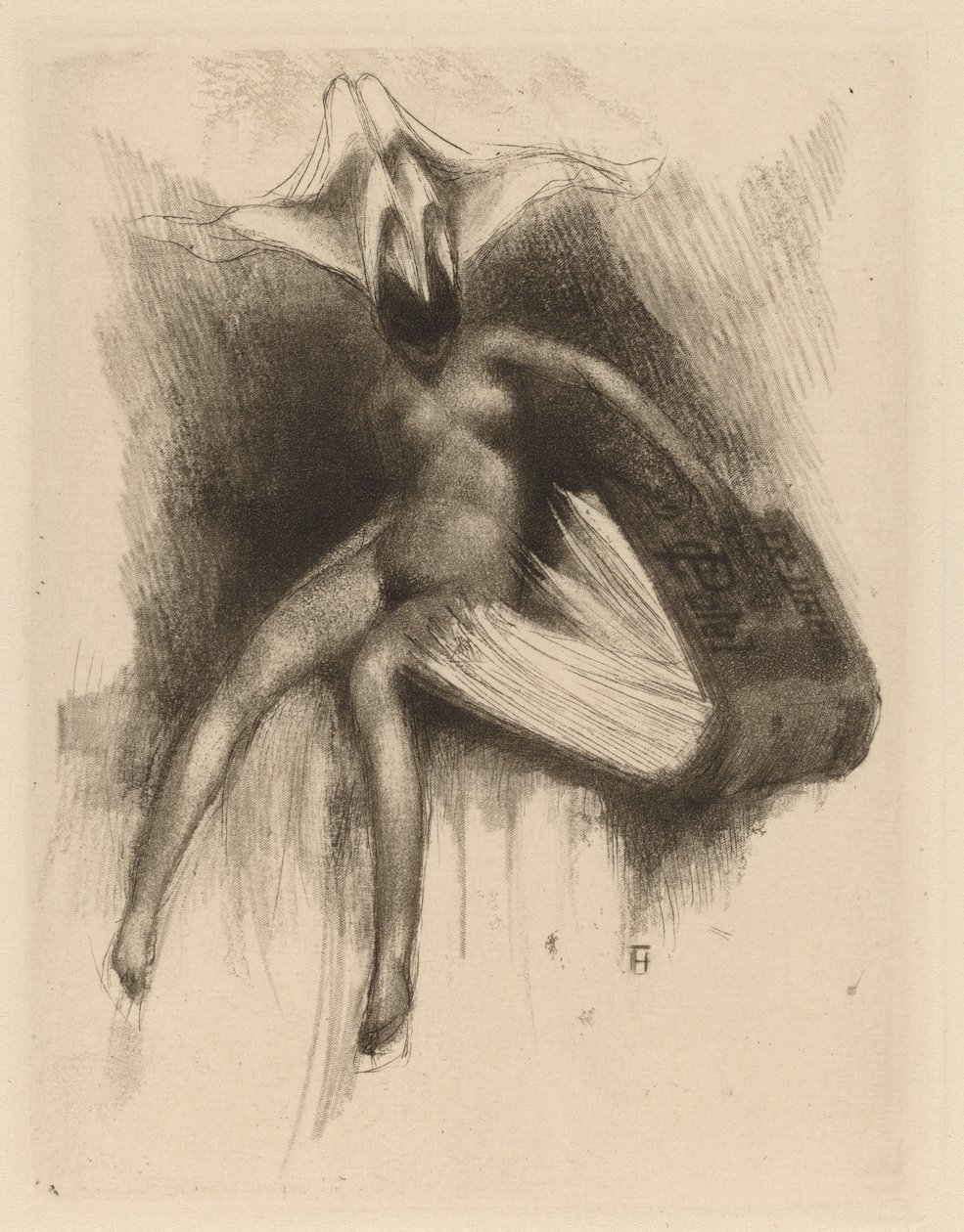 Eks Libris C. Patel by Paul Gavarni