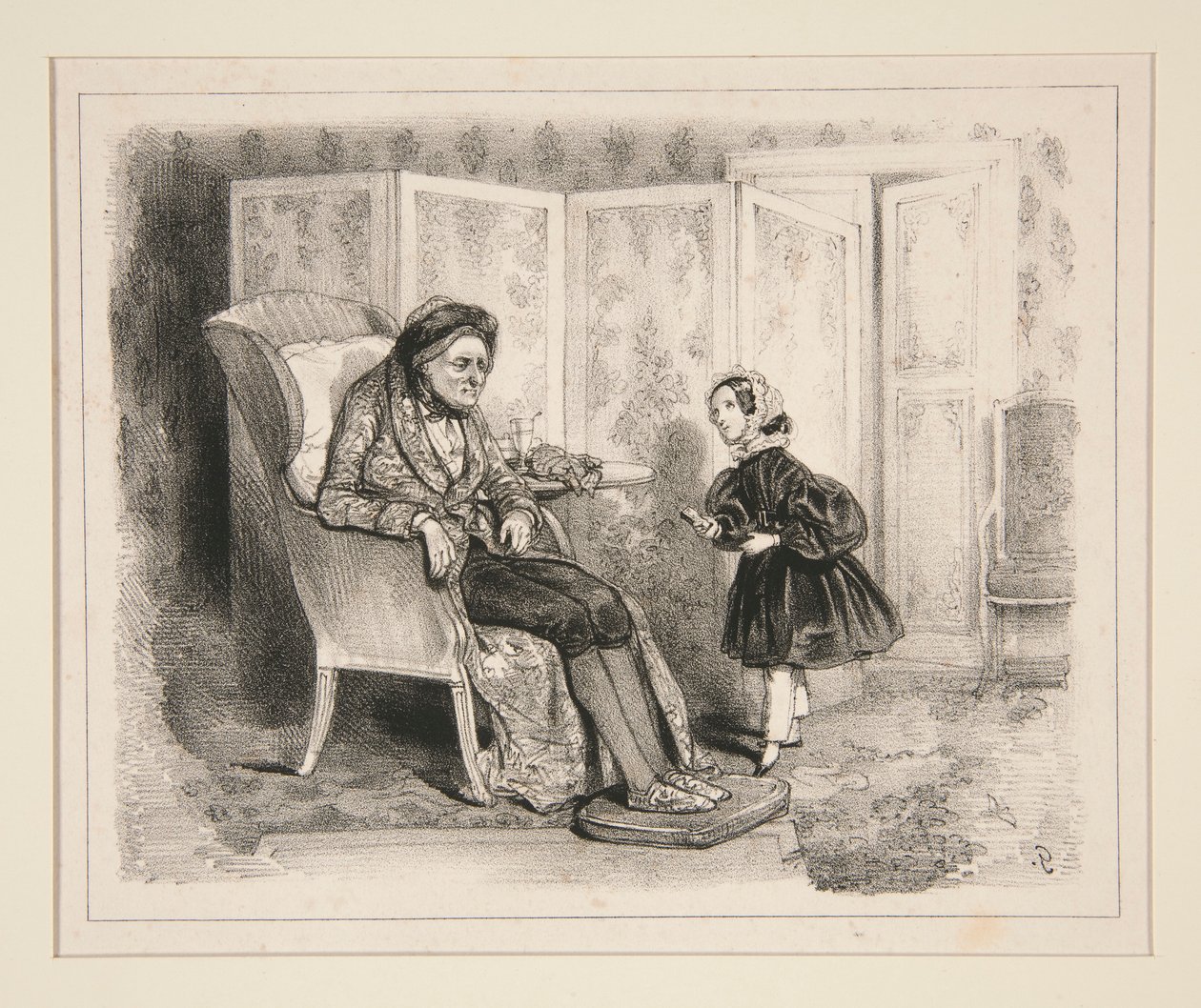 Büyük Baba Dört. by Paul Gavarni