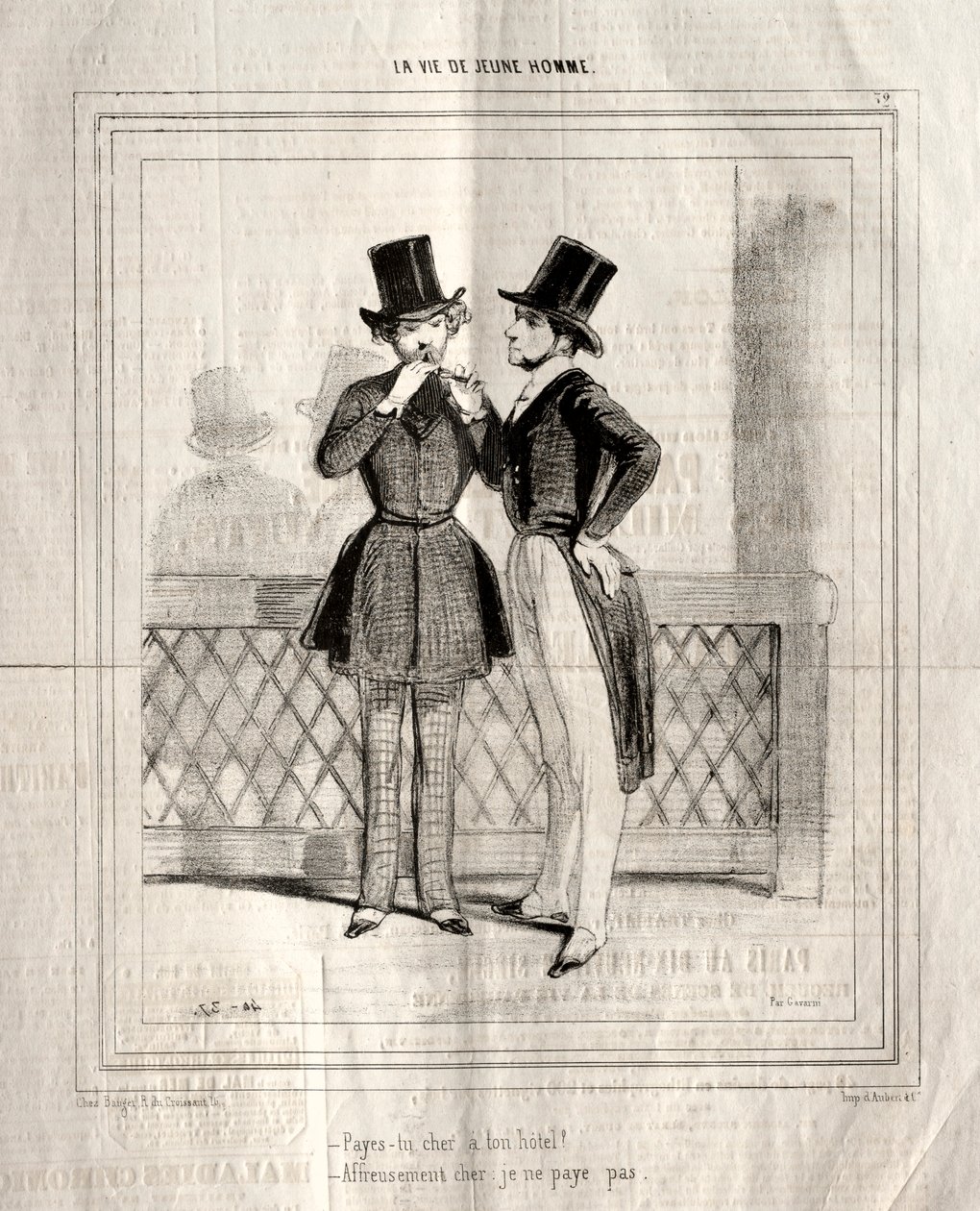 Bir Genç Adamın Hayatı, 1842. by Paul Gavarni