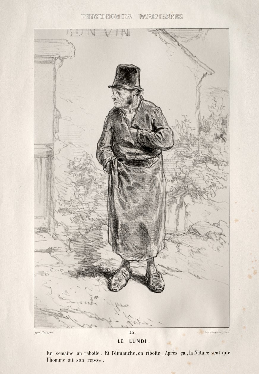 Pazartesi by Paul Gavarni