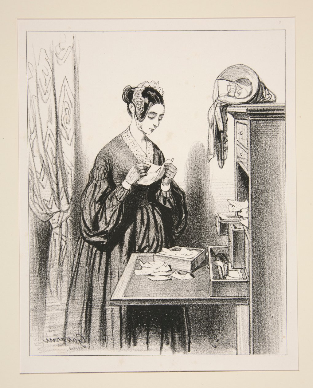 Arama emri. by Paul Gavarni