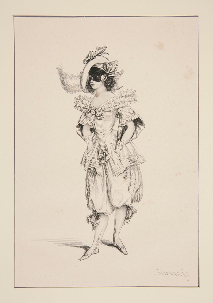 PIERROT. by Paul Gavarni