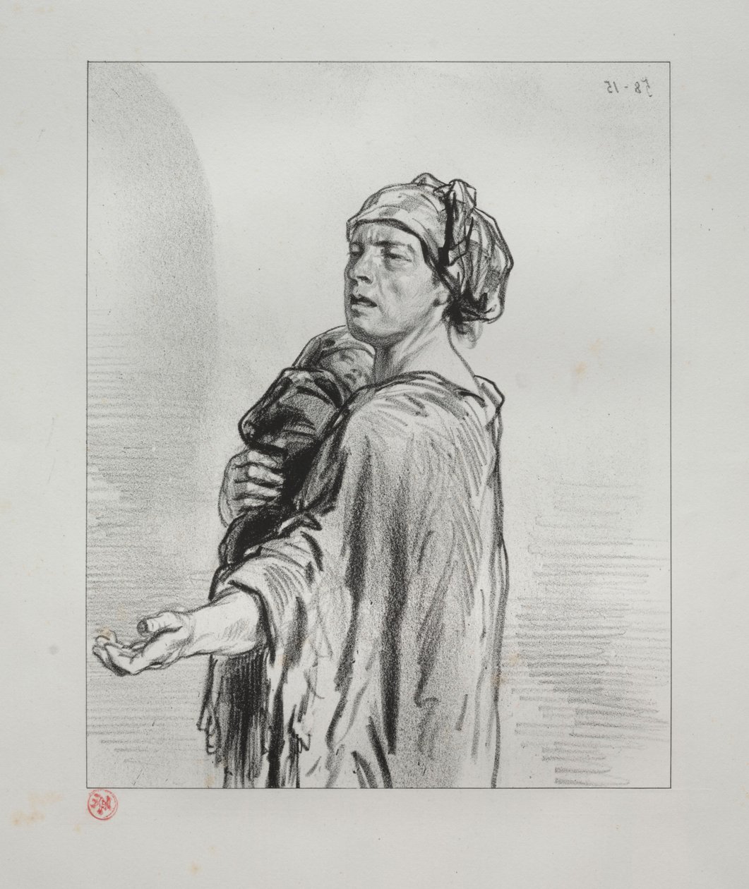 Burada ve orada: Bir Romantizmin Sonu. by Paul Gavarni