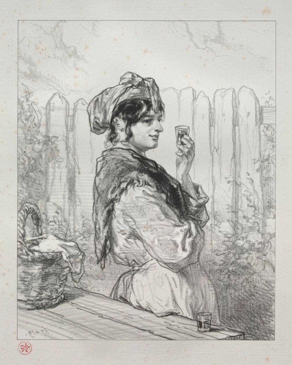 Brandi Şeftali. by Paul Gavarni