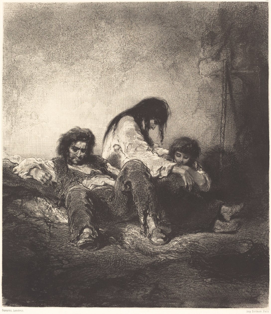 Yoksul Aile by Paul Gavarni