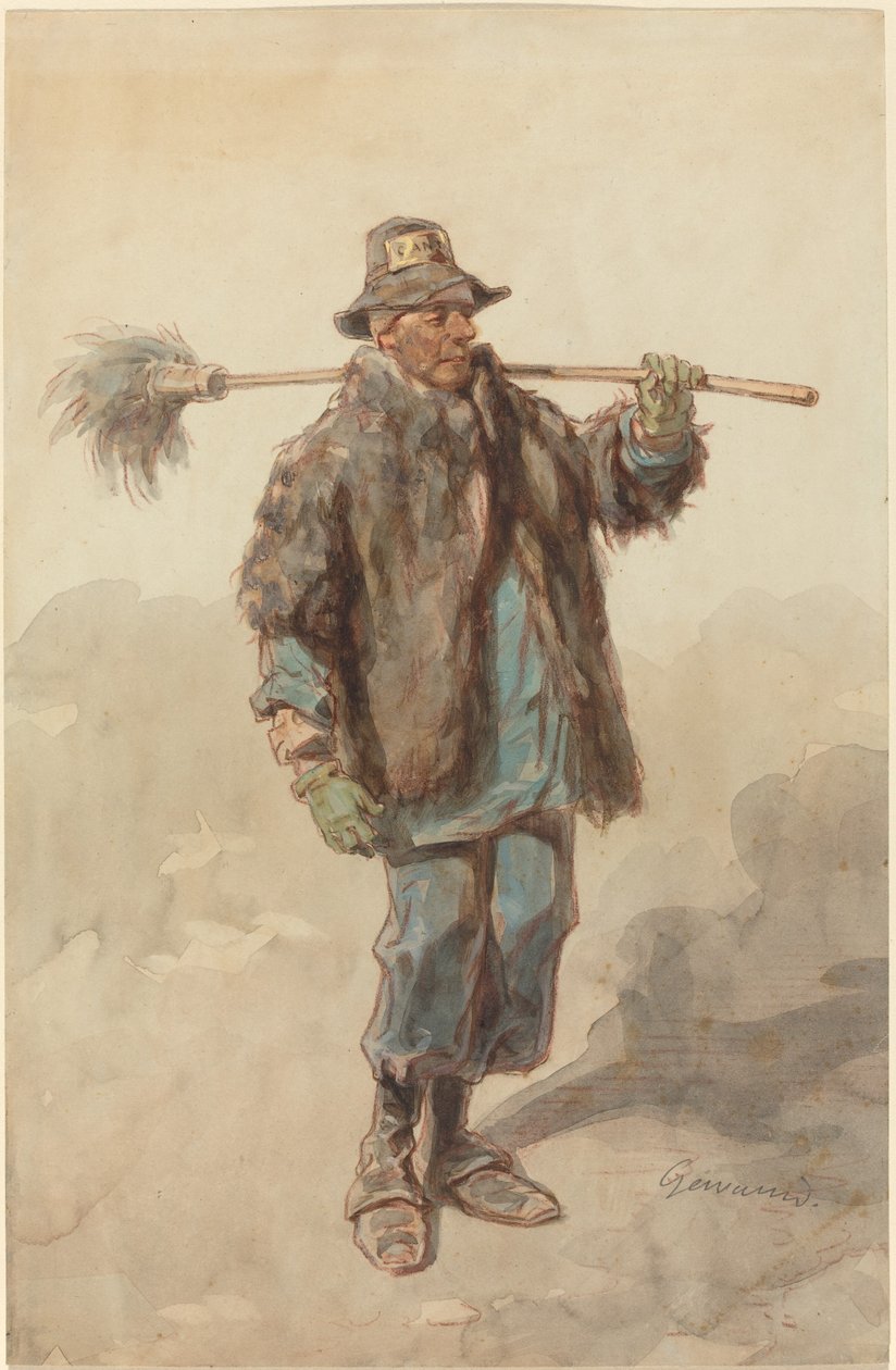 Sokak Süpürücüsü (Le Cantonnier) by Paul Gavarni