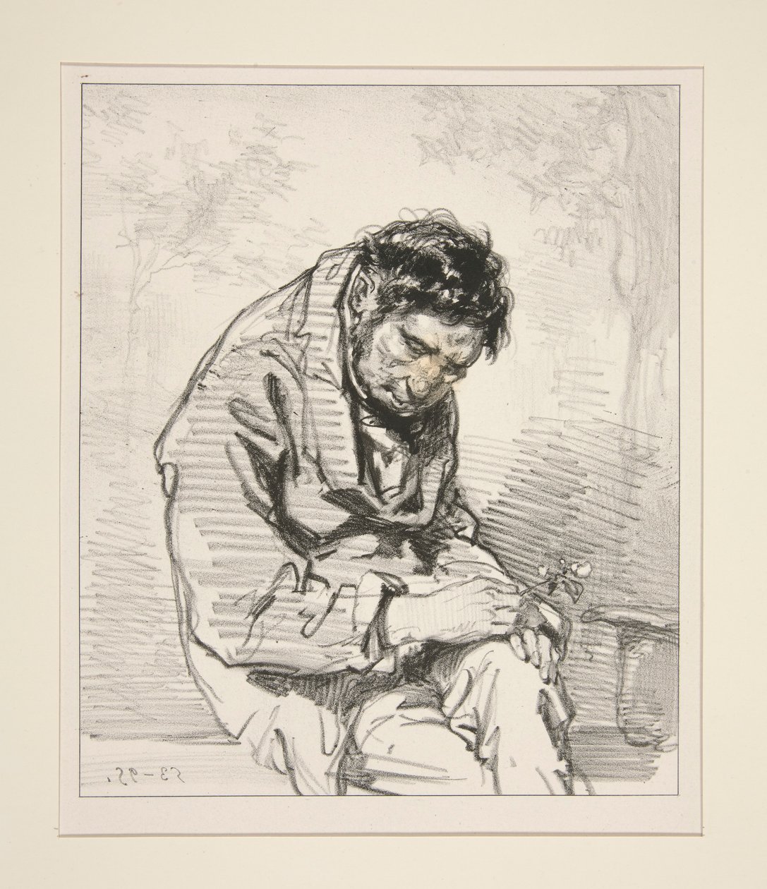 Musaların sevgilisi. by Paul Gavarni