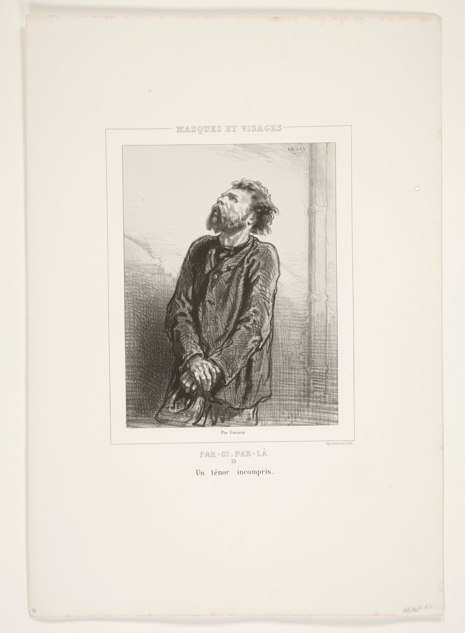 Yanlış anlaşılan bir tenor. by Paul Gavarni