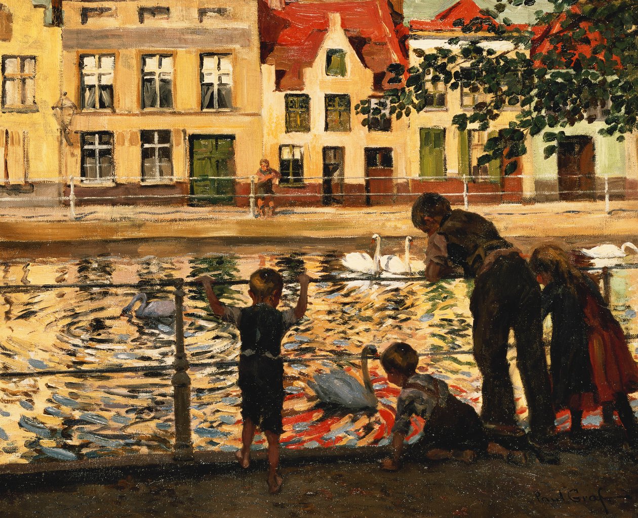 Kuğuları beslemek, by Paul Graf