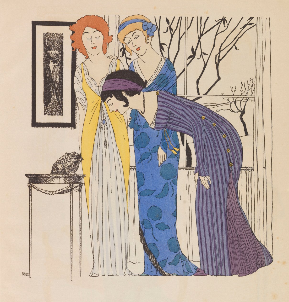 Paul Poiret Elbiseleri, 1908. by Paul Iribe