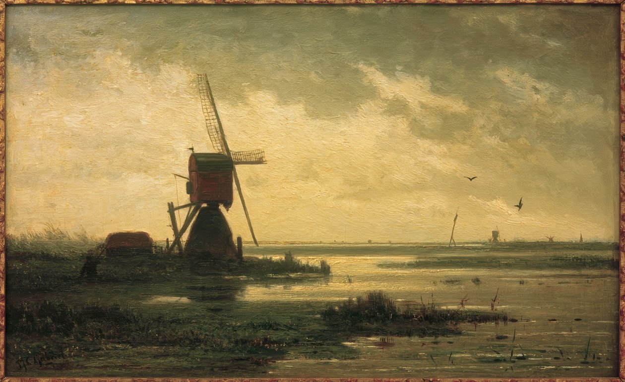 Polderlandschaft by Paul Joseph Constantin Gabriel