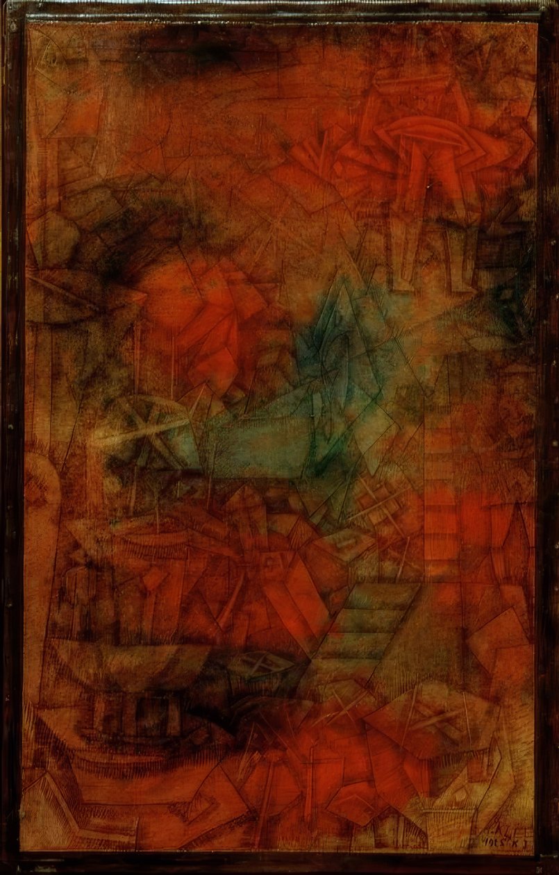 (Tiyatro) sahne provası by Paul Klee