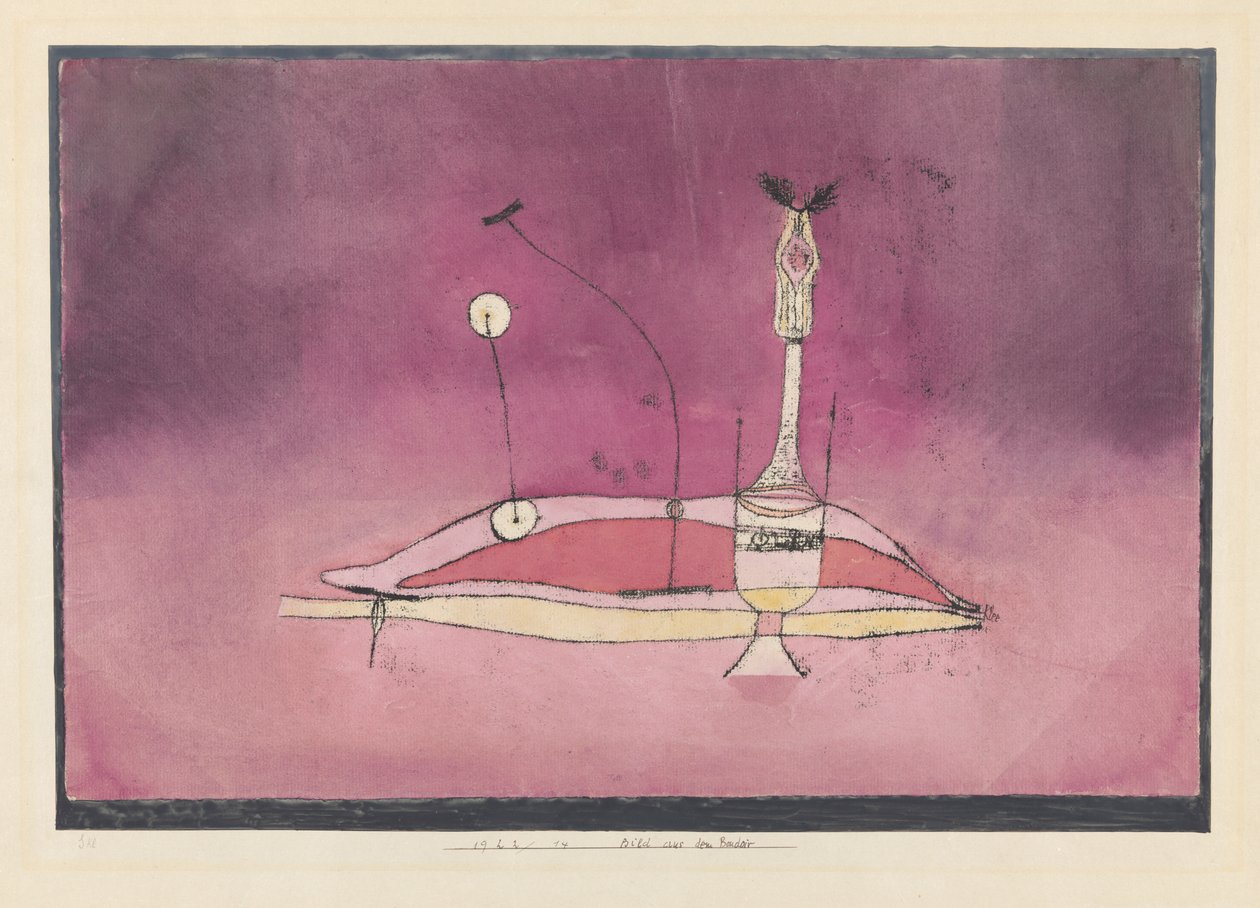 Yatak odasından bir resim, 1922. by Paul Klee