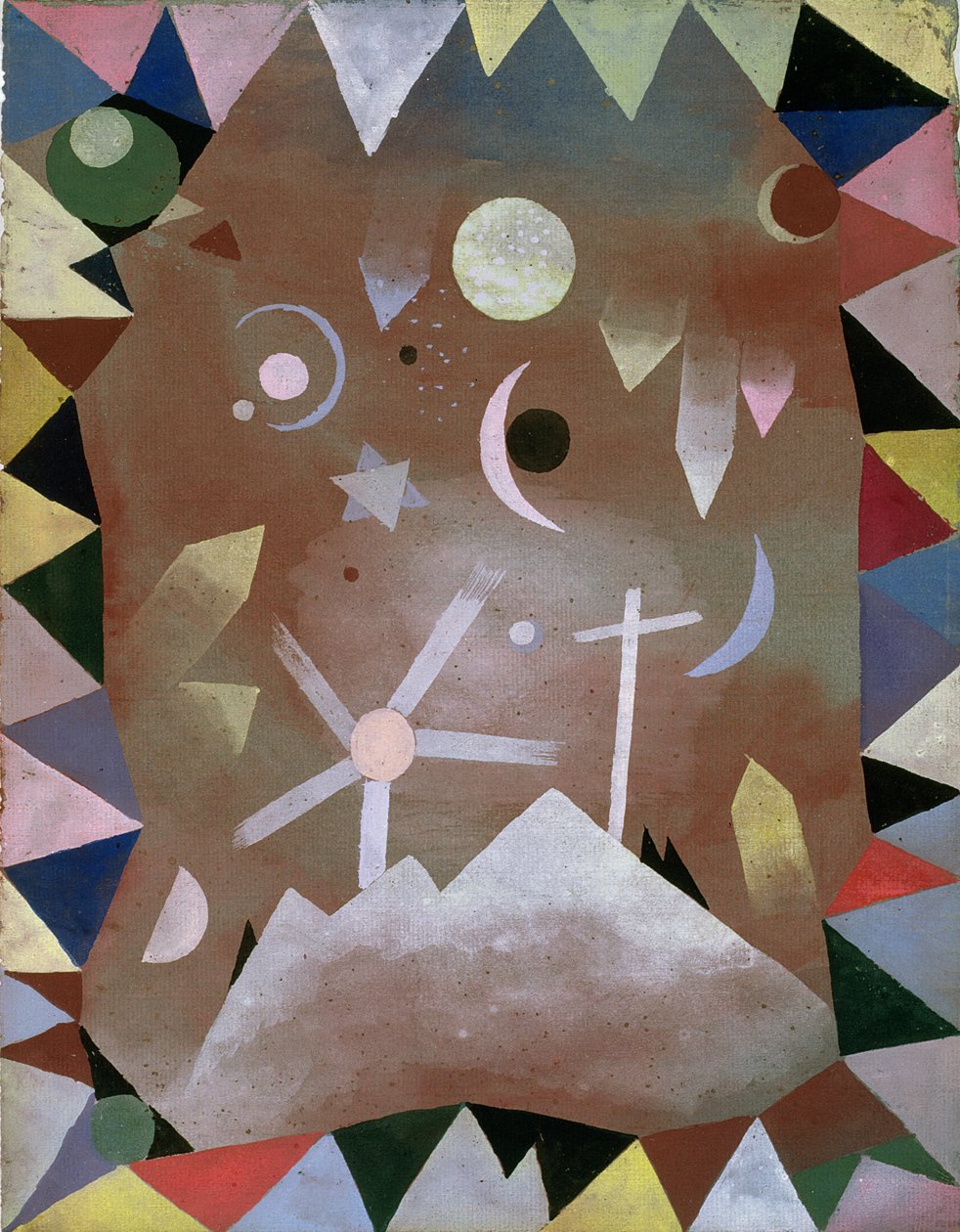 Dağ Zirvelerinin Üstünde by Paul Klee