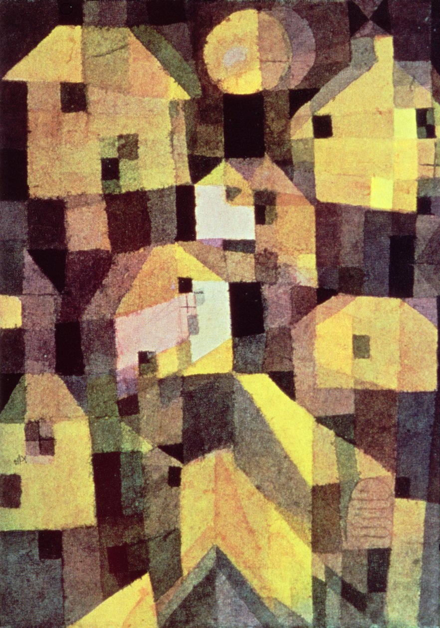 Evlerin Soyut Kompozisyonu by Paul Klee