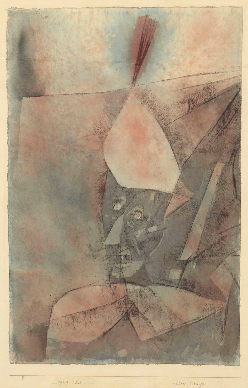 Alter Krieger Eski savaşçı, 1929. by Paul Klee