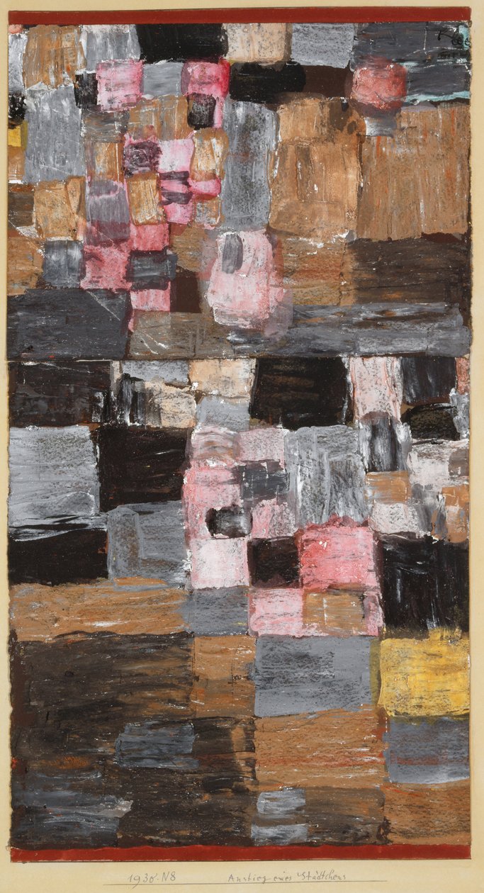 Küçük Bir Kasabanın Yükselişi, 1930. by Paul Klee