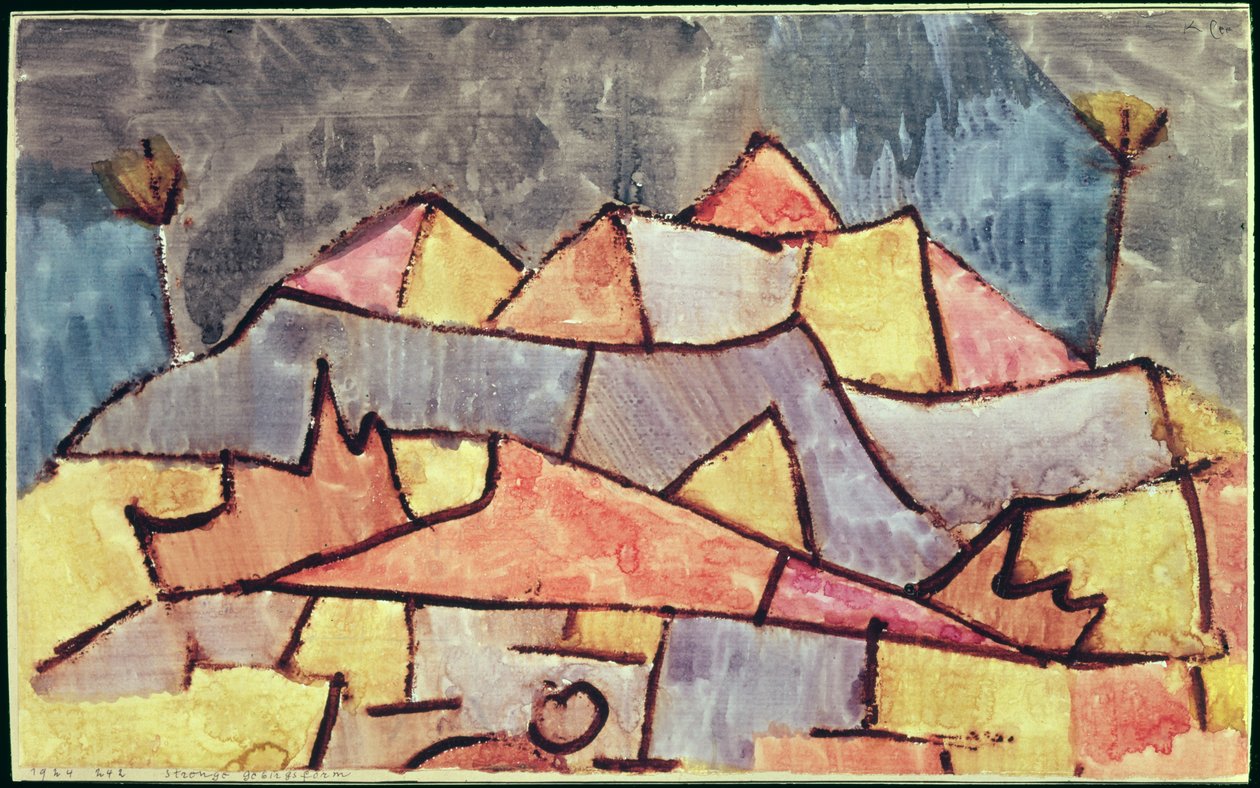 Sade dağ şekli by Paul Klee