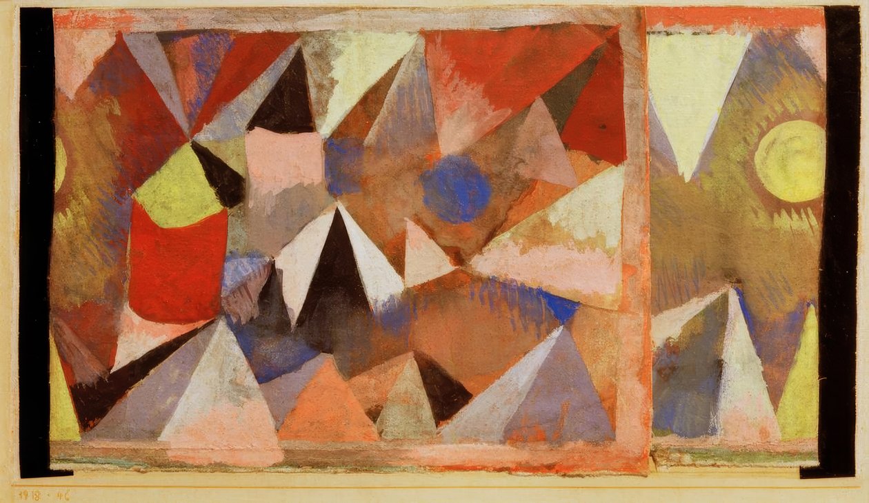 Dağ manzarası by Paul Klee