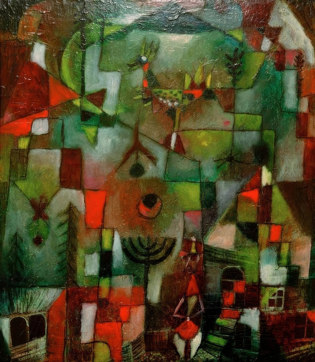 Horoz ve grenadier ile resim by Paul Klee
