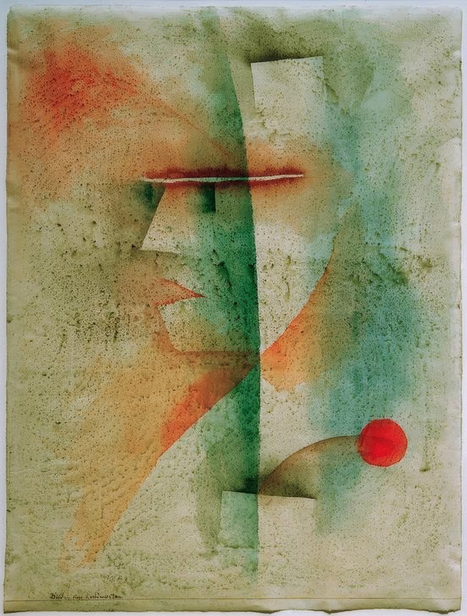 Kostümlü bir adamın portresi by Paul Klee