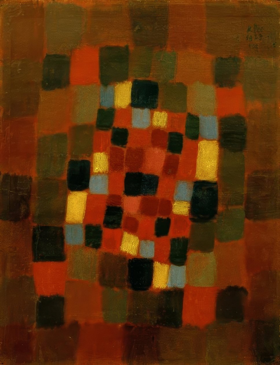 renkli yatak by Paul Klee