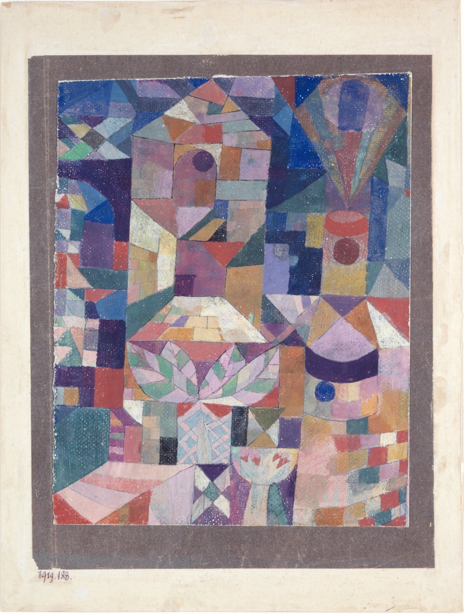 Kale Bahçesi, 1919. by Paul Klee