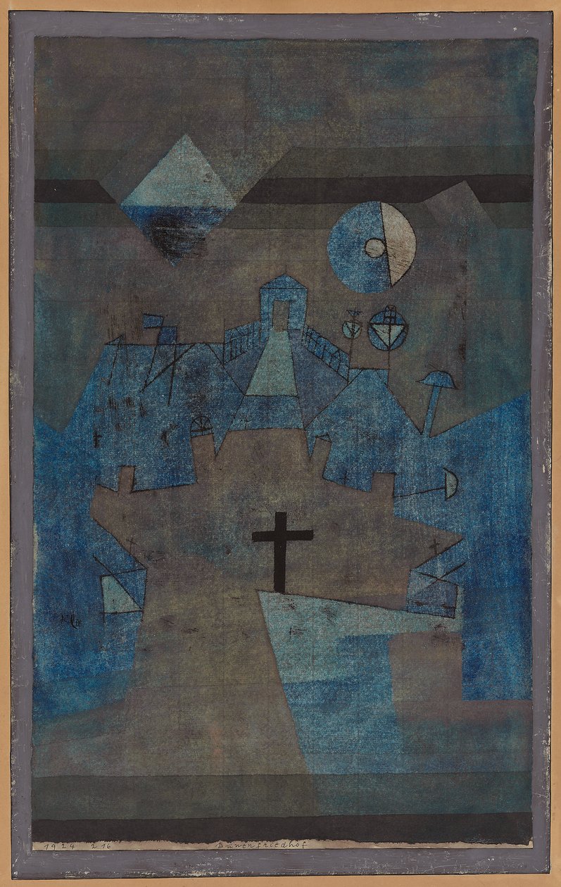 Kum Tepelerindeki Mezarlık; Dunenfriedhof by Paul Klee