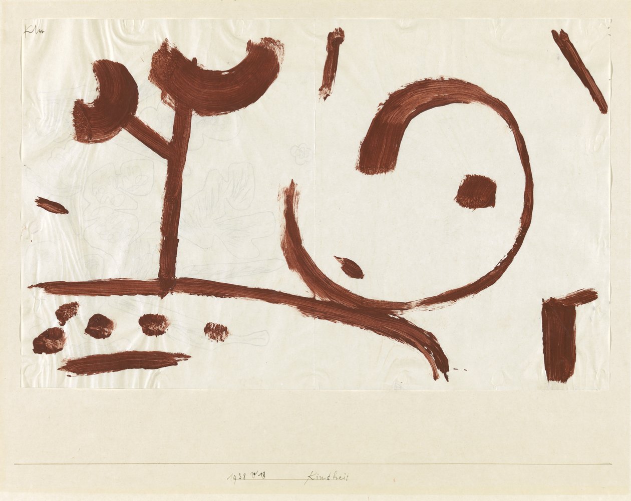 Çocukluk Bebekliği, 1938 by Paul Klee